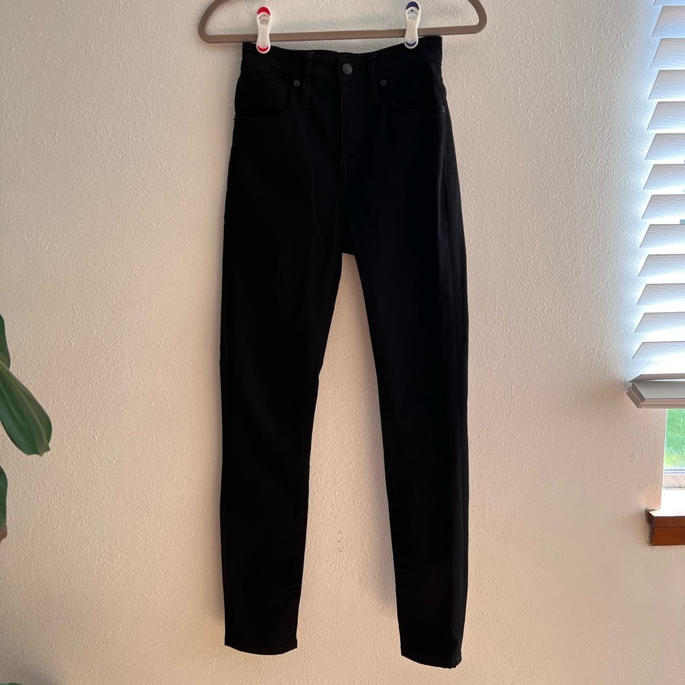 Madewell Black High Rise Skinny Jeans